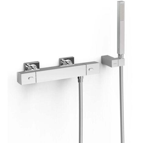 Robinet thermostatique mural Over-wall pour doucheDouchette à main Chrome - TRES 19016469 (1/2)