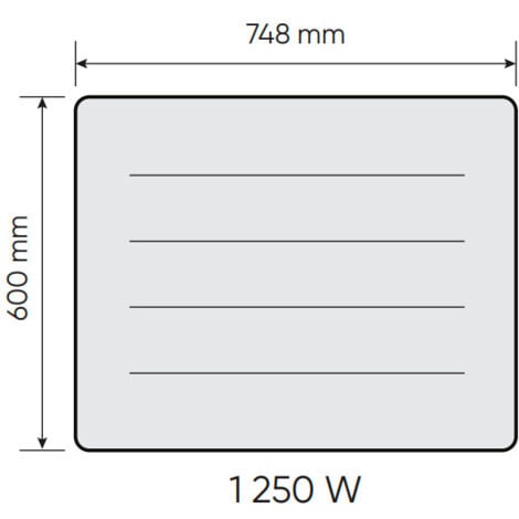 Radiateur fonte electrique NIRVANA NEO Horizontal 1250W Blanc - Atlantic 529917