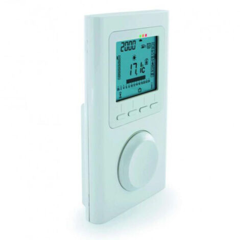 Acova – Thermostat d'ambiance programmable radiofréquence – Écran LCD rétroéclairé – Programmation journalière et hebdomadaire – 990260