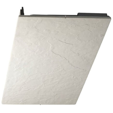 Thermor – Radiateur à inertie 800W vertical – Touch Silicium Ardoise Blanche – Technologie DUAL KHERR – Écran tactile pour confort optimal - AB08VET