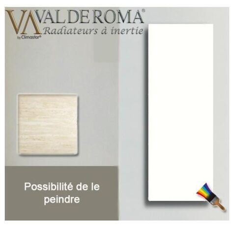 Radiateur à inertie Touch Silicium Blanc Cachemire Mimetic 800W Vertical - Valderoma BC08VET
