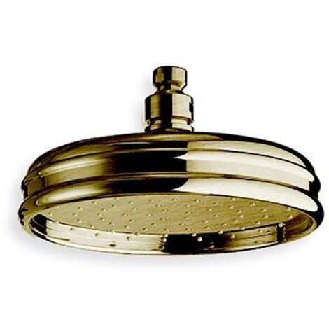 POMME DE DOUCHE RETRO LUXE ANTICALCAIRE F1/2" D.200 VIEUX BRONZE - CRISTINA ONDYNA RX54892 (1/2)