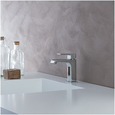 Mitigeur lavabo sans vidage Chromé QUADRI S - CRISTINA ONDYNA QS92051 (1/2)