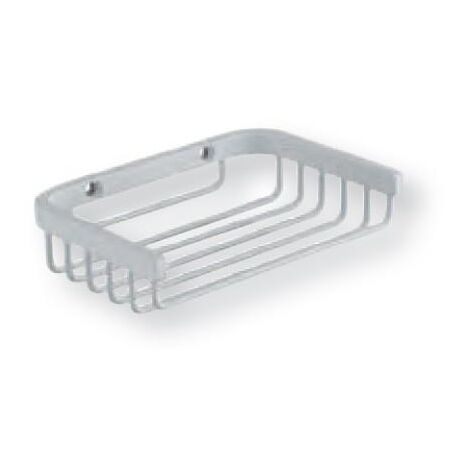 PORTE SAVON GRAND HOTEL PANIER ANGLE OU MURAL 27 cm/ 11 cm BLANC - CRISTINA ONDYNA GH15224 (1/2)
