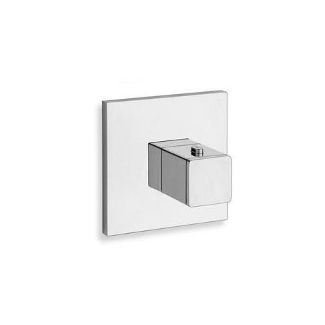 FACADE EXTERNE QUADRI 1 SORTIE POUR MECANISME PD70000 CHROME - CRISTINA ONDYNA XQ80051 (1/2)