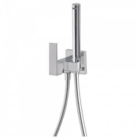 Mitigeur encastrable pour bidet/wc Support dorite ou gauhe, interchangeable. Flexible satin. - TRES 00612301 (1/4)