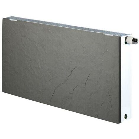 Radiateur eau chaude en acier horizontal 1524W – Couleur ardoise noire – Technologie DUAL-KHERR – 2180022 – Valderoma