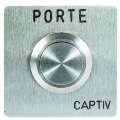 Bouton poussoir sortie no/nf 40x40 ''porte URMET BA/OF40