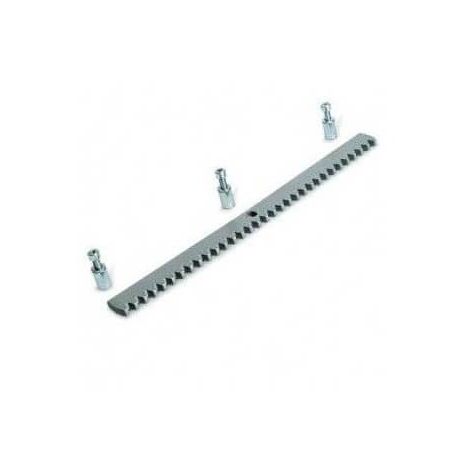 Came – CGZS crémaillère en acier laminé pour motorisation portail coulissant – Dimensions 30 x 08 mm – Fixation facile avec trous et entretoises