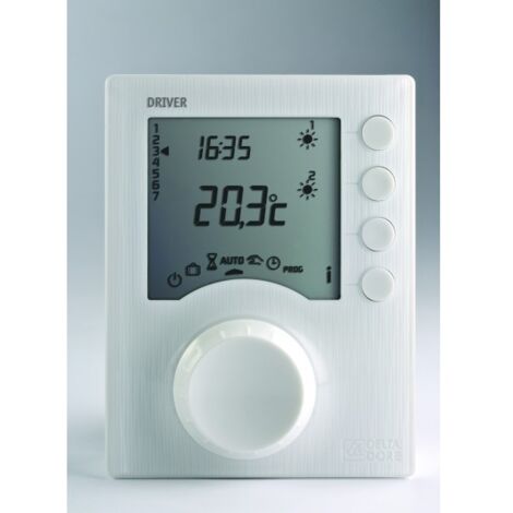 DRIVER 620 Programmateur de chauffage FIL PILOTE - 2 zones - Delta dore 6050426