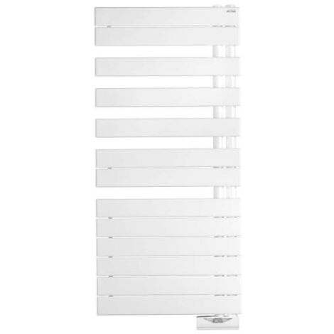 Acova – Sèche-serviette électrique 500W – Acier, design asymétrique – Programmation Timerprog – Installation facile avec consoles réglables - TFR050-055TF