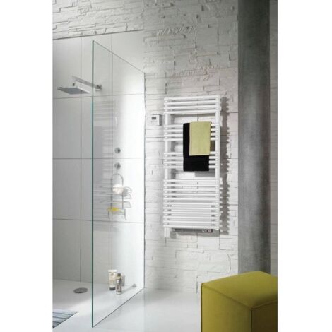Acova – Sèche-serviette électrique 1750W avec soufflant intégré – Acier blanc 600x1200mm – Programmable avec commande infrarouge – TLN075050IFS