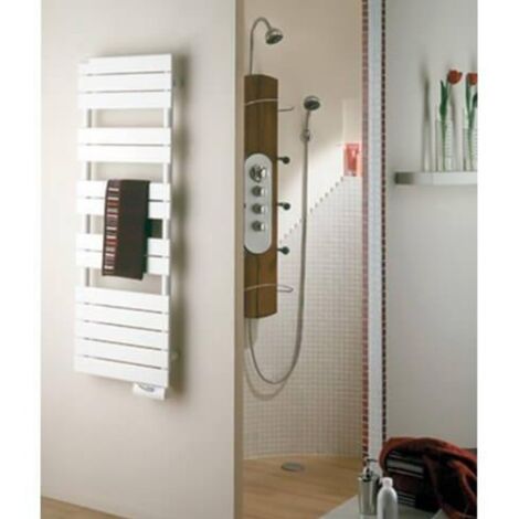 Acova – Sèche-serviette électrique 750W – Design extra-plat – Acier avec tubes plats 70x11mm – Thermostat électronique – Fixation murale incluse - TSX-075-050
