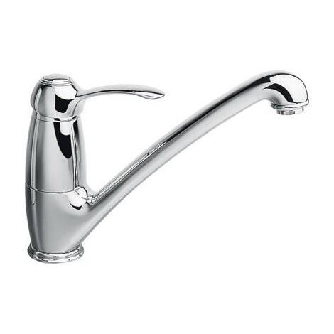 Mitigeur pour évier de cuisine avec bec coulé orientable chromé MUSEO - CRISTINA ONDYNA MU13051 (1/2)