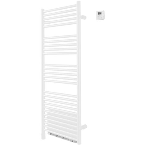 Acova – Sèche-serviette électrique soufflant 1500W – Design moderne blanc – Compatible avec programmateur Heatzy – Installation murale ou sur socle