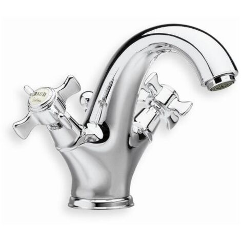 Cristina Ondyna – Robinet mélangeur lavabo chromé – Finition métal – Aérateur anticalcaire – Économie d'eau intégrée – CH21251 (1/5)
