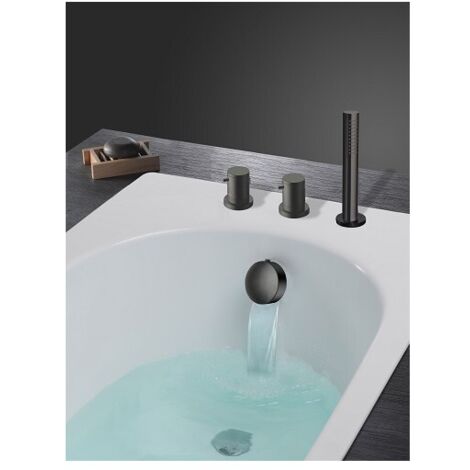 Pack bain/douche encastré sur gorge Blackmat TRIVERDE - CRISTINA ONDYNA XTV14213