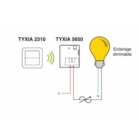 Tyxia 5730 - Récepteur nanomodule volet roulant - Delta Dore, module volet roula