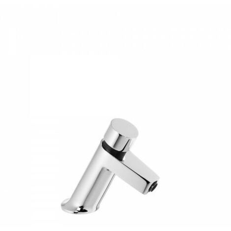 Robinet temporisé pour lavabo une seule eau Fermeture automatique à 6 secondes - TRES 01210302 (1/3)
