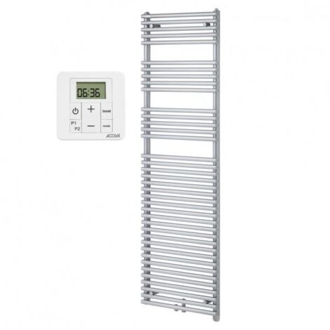 Acova – Sèche-serviette mixte 900W – Radiateur extra-plat en acier – Programmation personnalisable – Compatible bitube et monotube - ALN-176-050