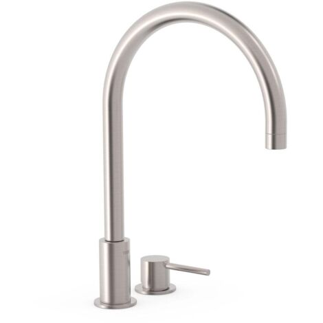 Lavabo mitigeur sur gorge Acier STUDY - TRES 26110501AC (1/2)