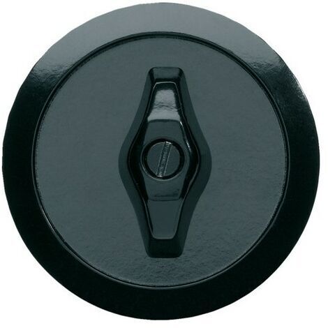 hager 1930 - enjoliveur et manette rotative - noir - hager wmv780n
