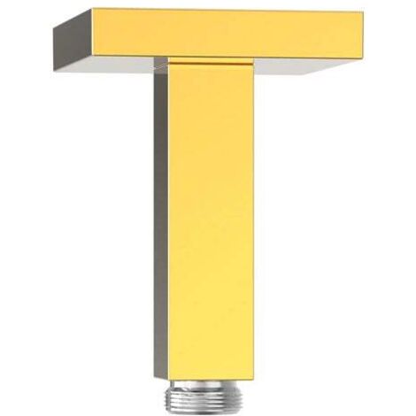 TRES 13452202OR COMPLEMENTOS DE DUCHA Brazo A Techo Color Oro 24K - ref: 13452202OR (1/2)