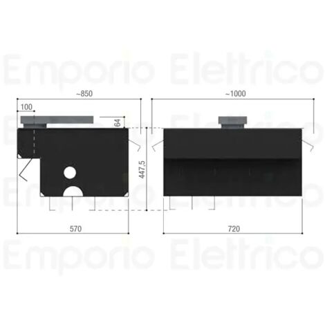 Motoréducteur FROG-MD irréversible en 230-400V AC droit CAME FROG-MD (1/3)