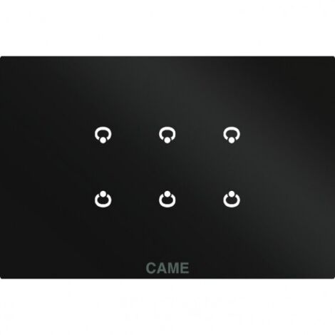 OH/6ITC BK MOD. 6 entr. Sur plaque noire CAME 67600490 (1/2)