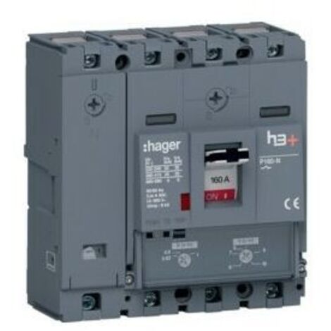 Disj.h3+P160 TM 4x160A 25kA - APPAREILLAGE DE TETE HAGER HHS161DC (1/3)