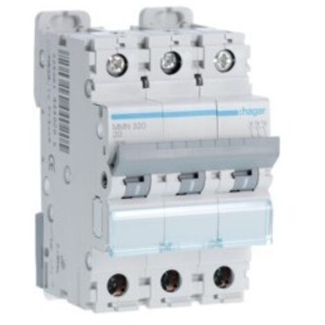 Disj.mag.2P 20kA 20A 3m - DISJONCTEURS MULTI. HAGER MMN320 (1/2)