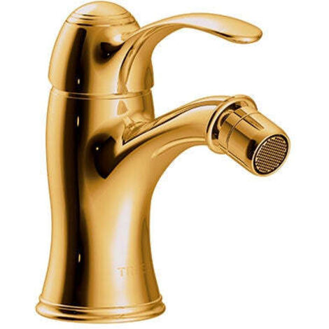 TRES 24212001OR TRES CLASIC Grifo Monomando para Bidé Color Oro 24K - ref: 24212001OR (1/2)