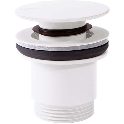 Bonde de lavabo Blanc Mat - TRES 24284001BM (1/2)