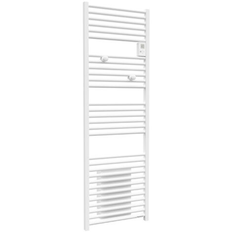Thermor – Sèche-serviettes mixte Riva 4 avec soufflerie 1000W – Commande digitale – Chauffe rapide en 10 min – Dimensions 500x1090x120mm (1/7)