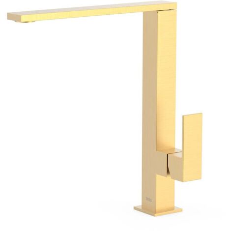 Mitigeur évier Or Mat avec bec 34x10 mm CUADRO COLORS - TRES 006486OM (1/2)