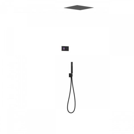 Kit de douche thermostatique électronique et encastré SHOWER TECHNOLOGY Noir Mat - TRES 09288552NM (1/2)