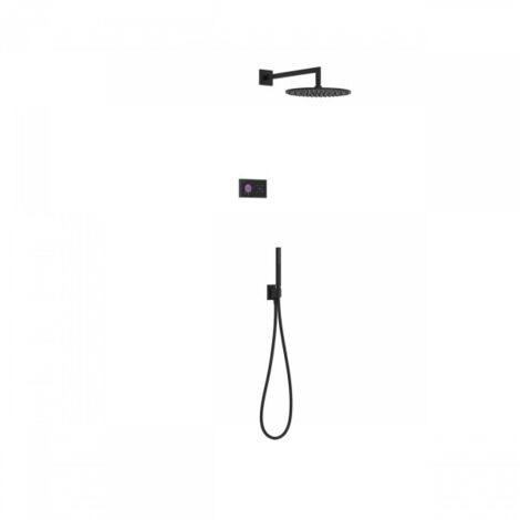 Kit de douche thermostatique électronique et encastré SHOWER TECHNOLOGY Noir Mat - TRES 09288558NM (1/2)