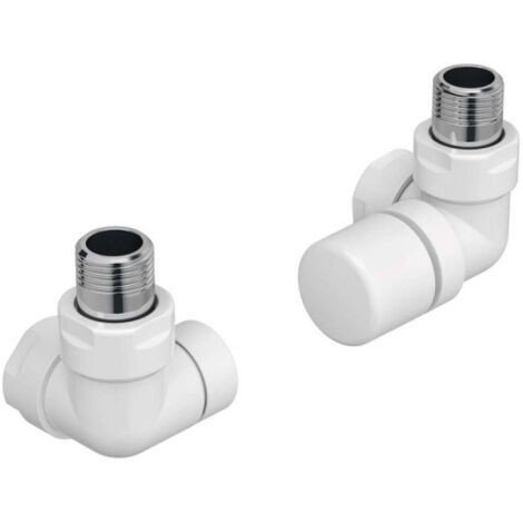Pack robinetterie manuelle thermostatisable équerre d'angle droit pour sèche-serviettes - ACOVA 991491 (1/2)