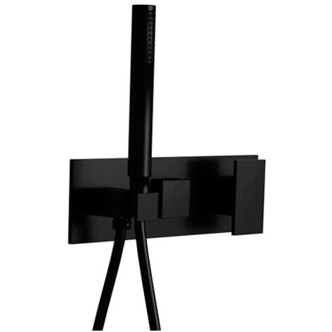Facade Externe Tabula Douche Murale 2 Sorties Black Mat Robinetterie TABULA - CRISTINA ONDYNA TA60213 (1/2)