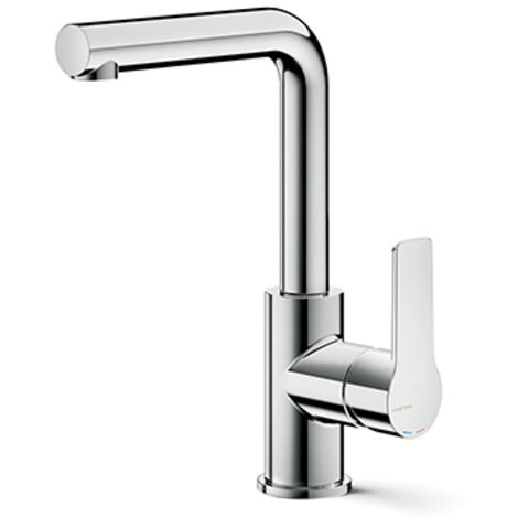 Mitigeur Lavabo Prime Bec Haut C 3 Vidage Plastique Chrome Robinetterie PRIME - CRISTINA ONDYNA PE22851 (1/2)