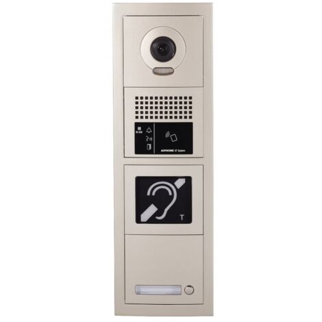 Platine de rue 1 bouton GT vidéo GTBVH1P - Aiphone 200276
