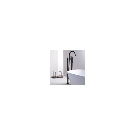 Melangeur Bain Douche Sur Pied Cross Road Blackmat Robinetterie CROSS ROAD - CRISTINA ONDYNA CR10813 (1/2)