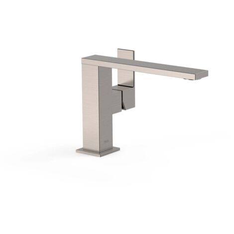 TRES 00620501AC CUADRO Grifo Monomando con Maneta Lateral para Lavabo Color Acero - ref: 00620501AC (1/2)