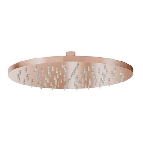 Pomme De Douche Ronde Diametre 30 Laiton Or Rose Brosse Pvd Robinetterie ITALY - CRISTINA ONDYNA PD55834P (1/2)