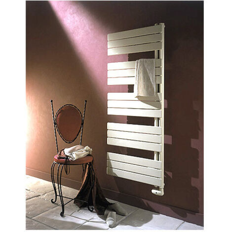 Sèche-serviette ARBORESCENCE collecteur gauche Mixte blanc 500W - 1130 x 450 mm - Finimetal (1/2)