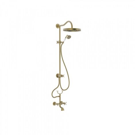 Kit mélangeur bain‑douche Laiton vieilli Mat TRES-CLASIC - TRES 24217602LM (1/2)