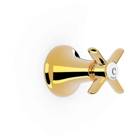 TRES 24215501OR TRES CLASIC Llave De Paso Empotrada Color Oro 24K - ref: 24215501OR (1/2)