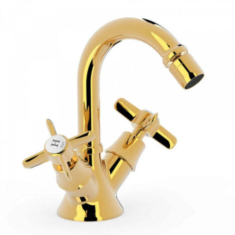 TRES 24212201OR TRES CLASIC Grifo Bimando para Bidé Color Oro 24K - ref: 24212201OR (1/2)