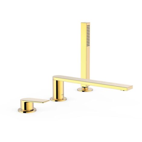 Mitigeur bain d’étagère Bec 230 mm OR Project-Tres - TRES 21116103OR (1/2)