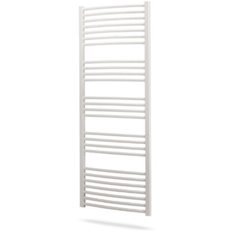 Sèche serviettes eau chaude BANGA cintré 689W Blanc - FINIMETAL BCN3050C (1/2)